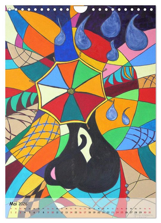Produktbild: K&auml;tz, Petra Kolossa, Pop-Art-Kunstdrucke (Wandkalender 2026 DIN A4 hoch), CALVENDO Monatskalender