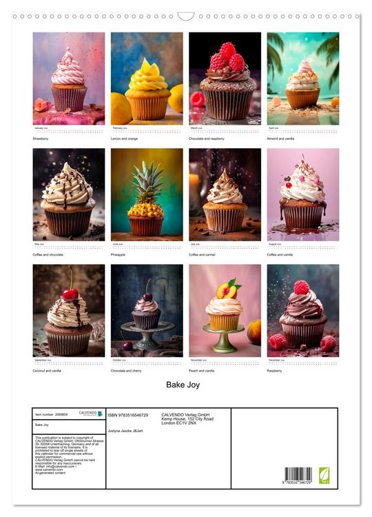 Produktbild: Bake Joy (Wall Calendar 2026 DIN A2 portrait), CALVENDO 12 Month Wall Calendar
