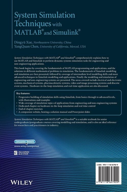 Produktbild: System Simulation Techniques with MATLAB and Simulink