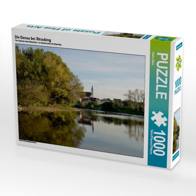 Produktbild: CALVENDO Puzzle Die Donau bei Straubing 1000 Teile Puzzle quer | 1000 Teile Lege-Gr&ouml;&szlig;e 64 &times; 48 cm Foto-Puzzle f&uuml;r gl&uuml;ckliche Stunden