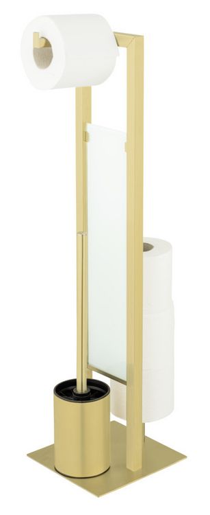 Produktbild: Stand WC-Garnitur Mod. Rivalta Gold, Edelstahl rostfrei