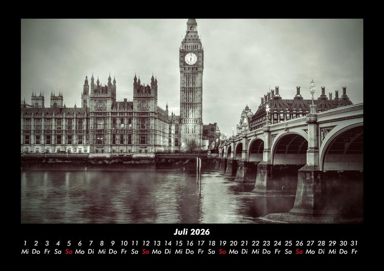 Produktbild: London 2026 Fotokalender DIN A3