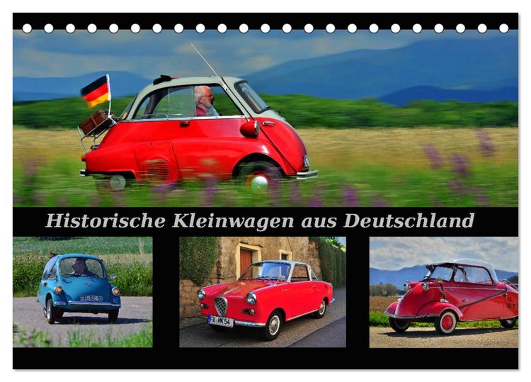 Produktbild: Historische Kleinwagen aus Deutschland (Tischkalender 2026 DIN A5 quer), CALVENDO Monatskalender