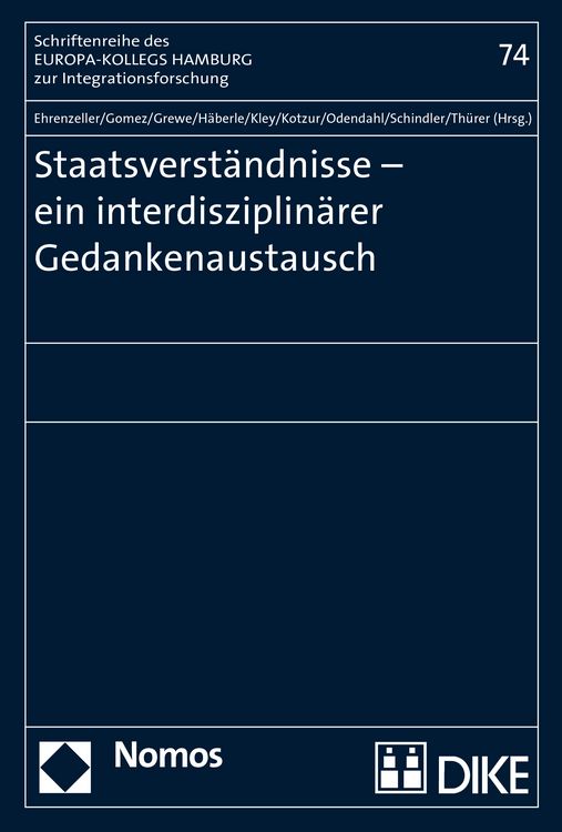 Produktbild: Staatsverst&auml;ndnisse - ein interdisziplin&auml;rer Gedankenaustausch