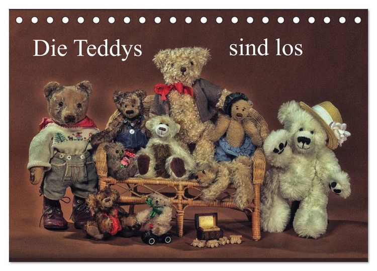 Produktbild: Die Teddys sind los (Tischkalender 2026 DIN A5 quer), CALVENDO Monatskalender