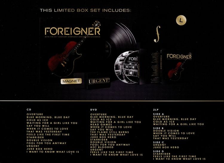 Produktbild: Foreigner - With The 21st Century Symphony Orchestra & Chorus (+ CD/+ 2LPs/+ T-Shirt/+ Magnet) - Limited Edition