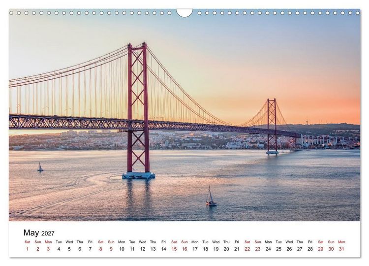 Produktbild: Wonderful Portugal (Wall Calendar 2027 DIN A3 landscape), CALVENDO 12 Month Wall Calendar
