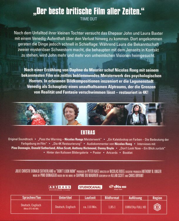 Produktbild: Wenn die Gondeln Trauer tragen / Limited Soundtrack Edition (+ CD-Soundtrack) [2 BRs]