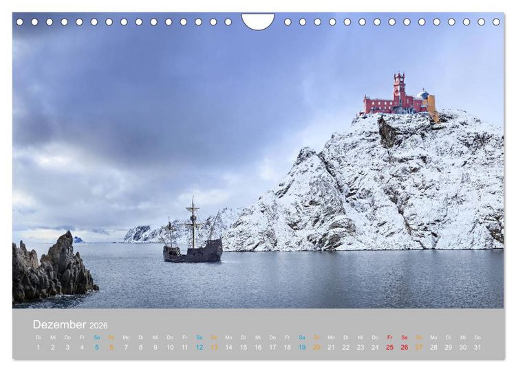Produktbild: Fantastisch und surreal - Landschaften (Wandkalender 2026 DIN A4 quer), CALVENDO Monatskalender