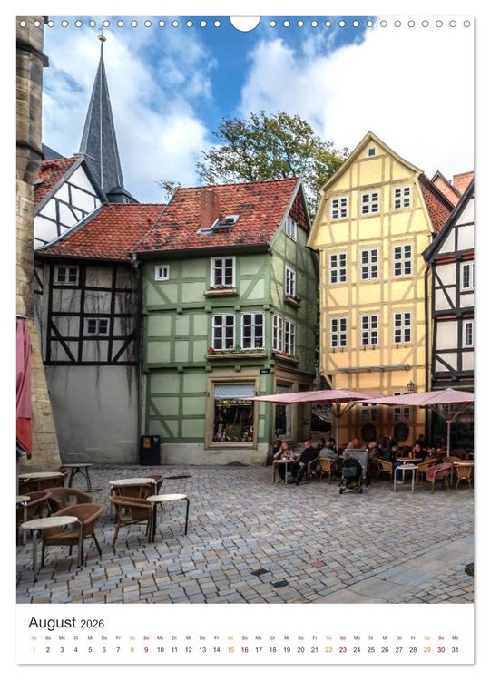 Produktbild: Altstadt Quedlinburg (Wandkalender 2026 DIN A3 hoch), CALVENDO Monatskalender