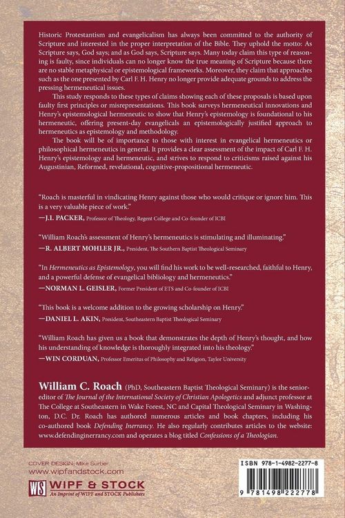 Produktbild: Hermeneutics as Epistemology
