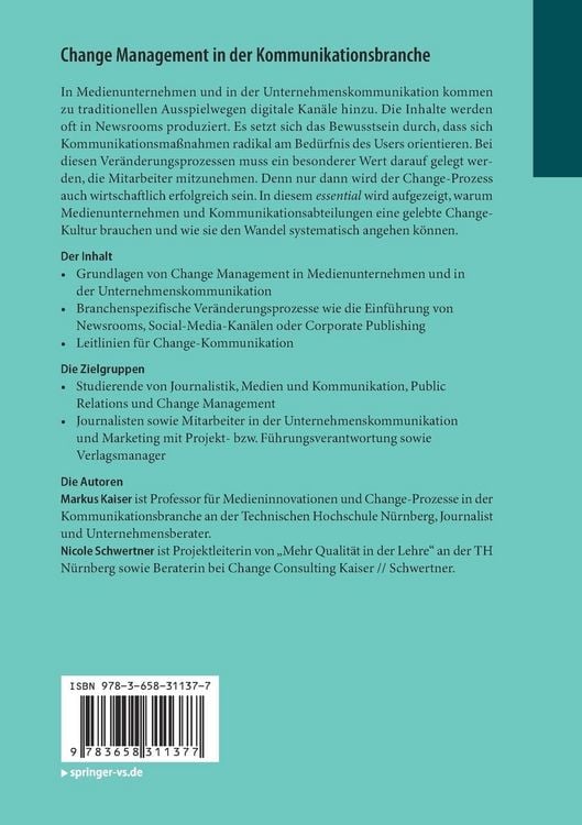 Produktbild: Change Management in der Kommunikationsbranche