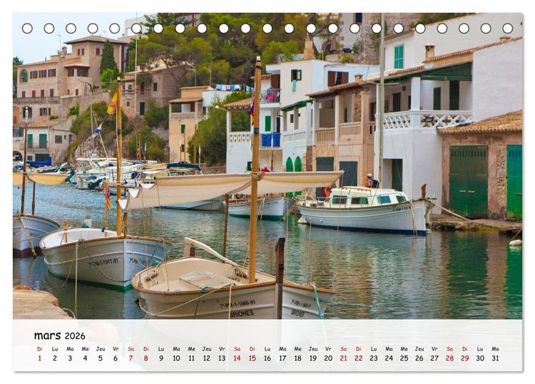 Produktbild: Majorque - Une &icirc;le &agrave; couper le souffle en M&eacute;diterran&eacute;e (Calendrier de bureau 2026 DIN A5 vertical), CALVENDO calendrier mensuel