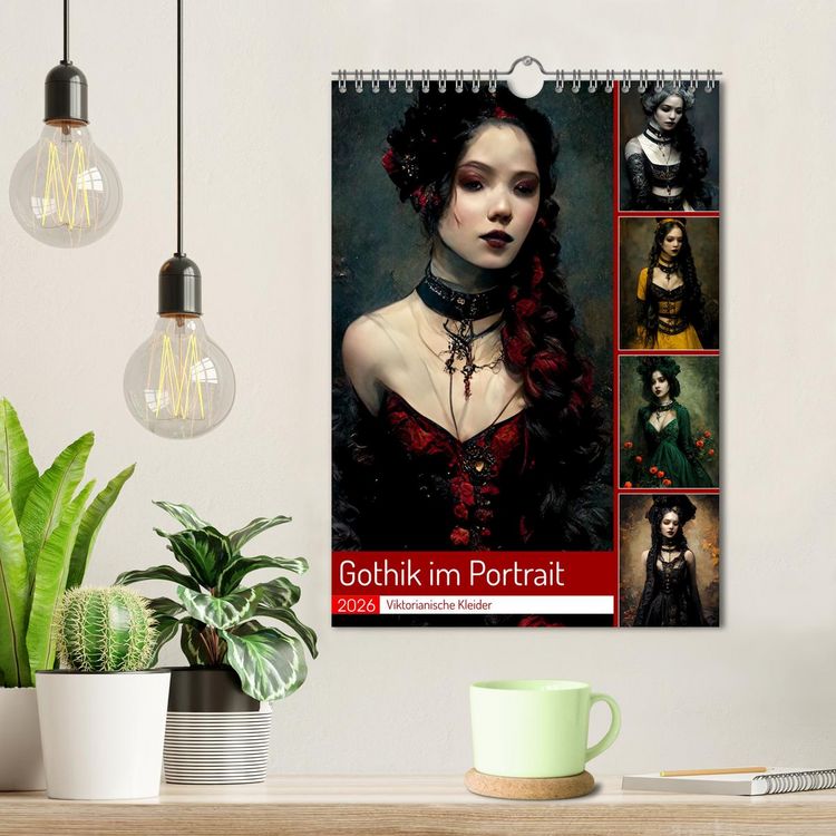 Produktbild: Gothik im Portrait - Viktorianische Kleider (Wandkalender 2026 DIN A4 hoch), CALVENDO Monatskalender