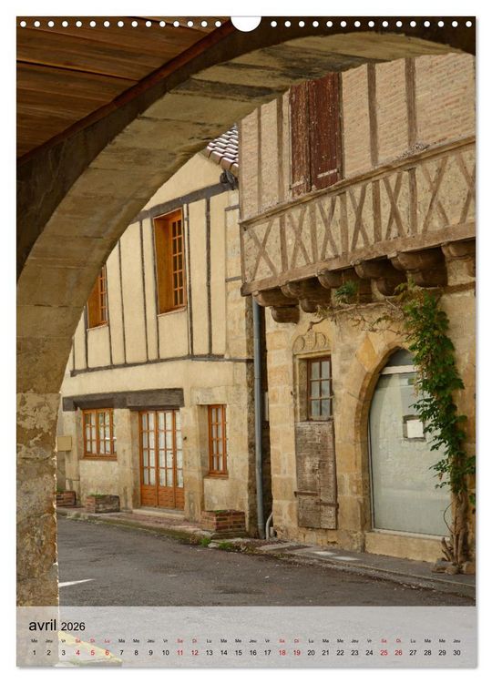 Produktbild: BASTIDES Occitanie (Calendrier mural 2026 DIN A3 horizontal), CALVENDO calendrier mensuel