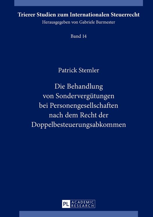Produktbild: Die Behandlung von Sonderverg&uuml;tungen bei Personengesellschaften nach dem Recht der Doppelbesteuerungsabkommen
