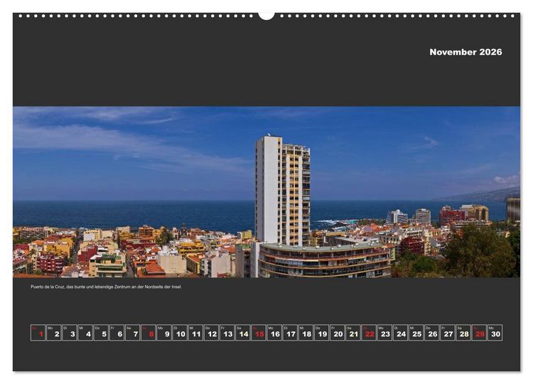 Produktbild: Teneriffa im Panorama (Wandkalender 2026 DIN A2 quer), CALVENDO Monatskalender