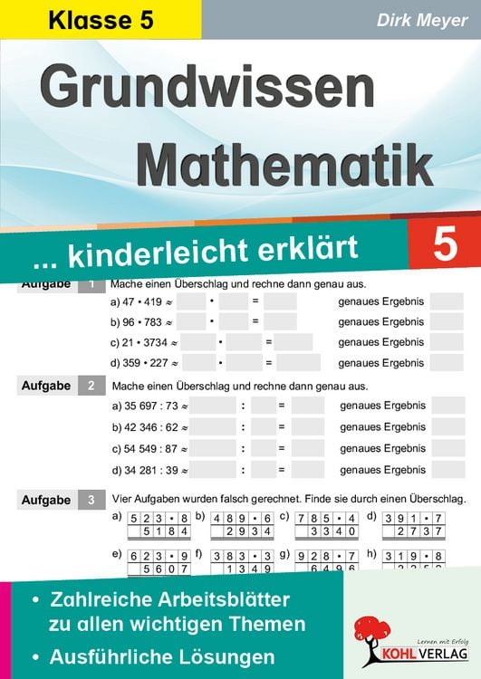 Produktbild: Grundwissen Mathematik / Klasse 5