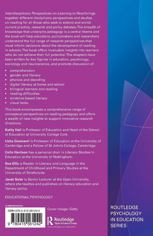 Produktbild: Interdisciplinary Perspectives on Learning to Read
