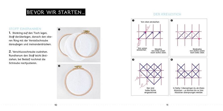 Produktbild: Sticken &ndash; das Easy Starterset f&uuml;r dekorative Kreuzstichmotive