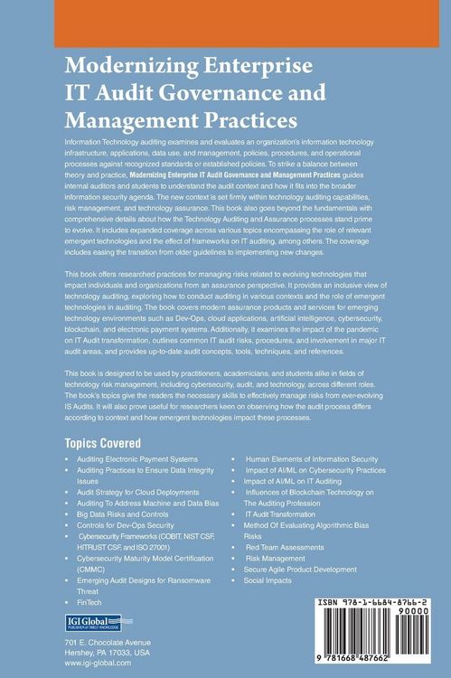 Produktbild: Modernizing Enterprise IT Audit Governance and Management Practices