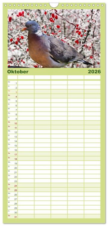 Produktbild: Familienplaner 2026 - Deutsches Jagdwild - Waidmannsheil mit 5 Spalten (Wandkalender, 21 x 45 cm) CALVENDO