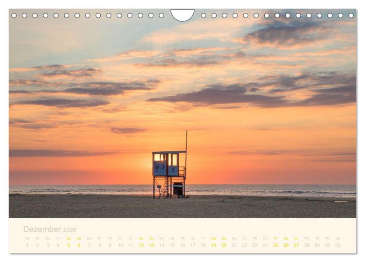 Produktbild: Traumstr&auml;nde der Nordsee (Wandkalender 2026 DIN A4 quer), CALVENDO Monatskalender