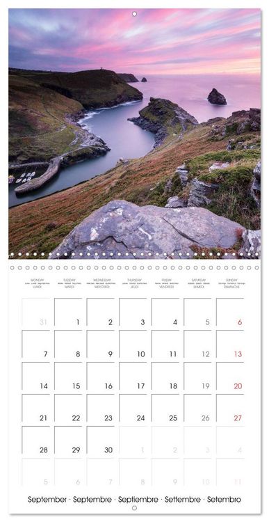 Produktbild: Beautiful Cornish Seascapes (Wall Calendar 2026 12 &times; 12 Inch) CALVENDO 12 Month Wall Calendar