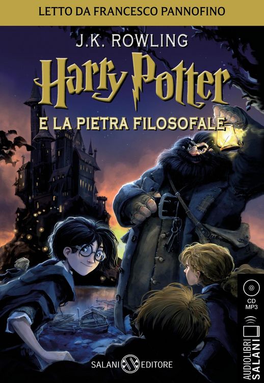 Produktbild: Harry Potter e la pietra filosofale letto da Francesco Pannofino. Audiolibro. CD Audio formato MP3. Vol. 1