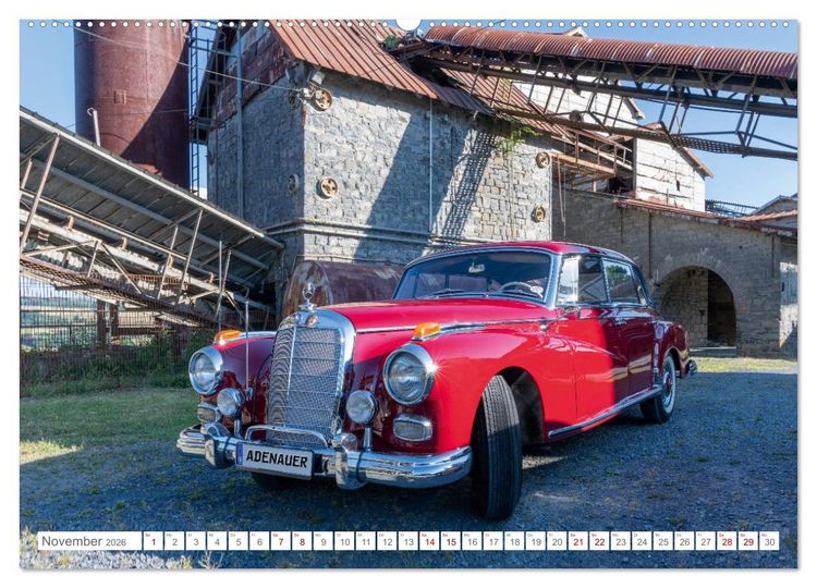 Produktbild: Mercedes Benz Adenauer: Legenden sind rot. (hochwertiger Premium Wandkalender 2026 DIN A2 quer), Kunstdruck in Hochglanz