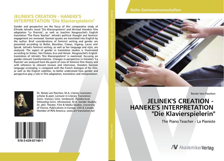 Produktbild: Jelinek's Creation - Haneke's Interpretation "die Klavierspielerin"
