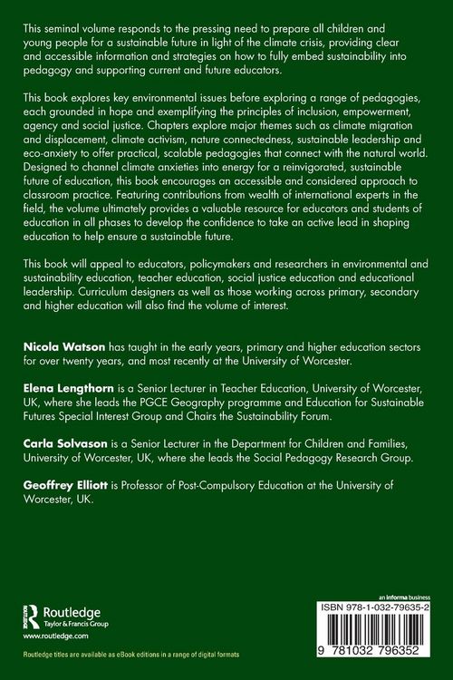 Produktbild: Sustainability Education for Children and Young People