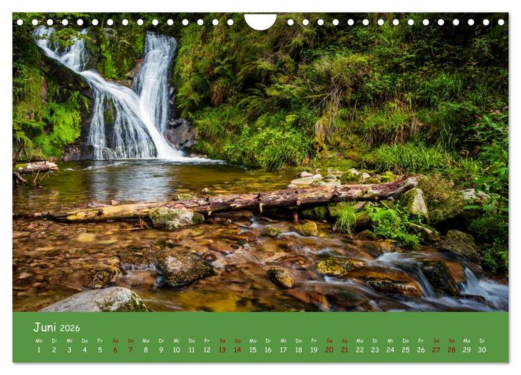 Produktbild: Wassertr&auml;ume im Schwarzwald (Wandkalender 2026 DIN A4 quer), CALVENDO Monatskalender