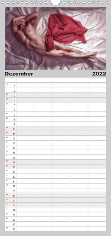 Produktbild: Familienplaner M&Auml;NNER - AKTE ZWISCHEN KRAFT UND SINNLICHKEIT (Wandkalender 2022 , 21 cm x 45 cm, hoch)