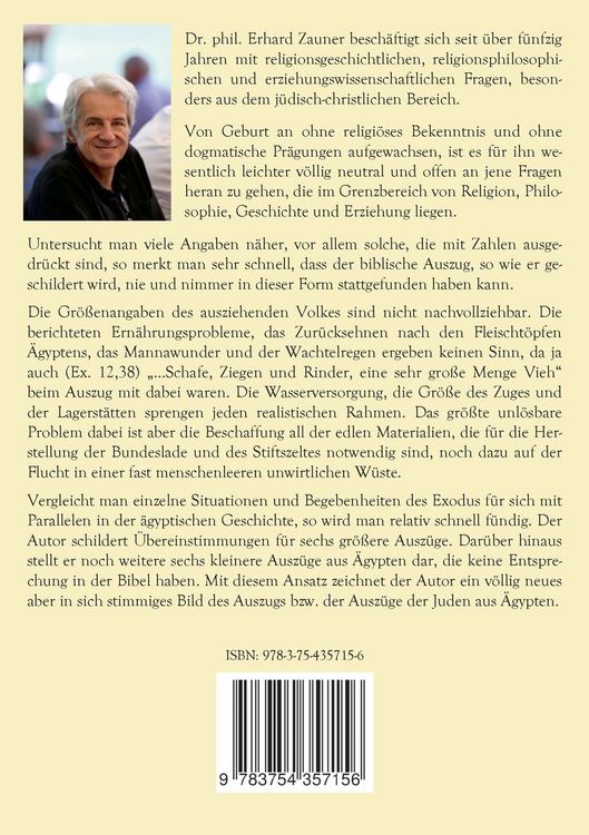 Produktbild: Die Unm&ouml;glichkeit des biblischen Auszugs und der mehrfache Auszug aus &Auml;gypten