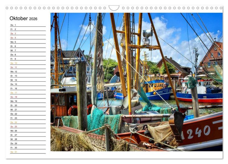 Produktbild: Ostfriesland - maritim pur (Wandkalender 2026 DIN A3 quer), CALVENDO Monatskalender