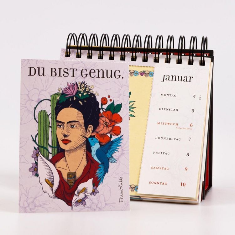 Produktbild: Frida Kahlo Postkartenkalender 2027 - I paint my own reality