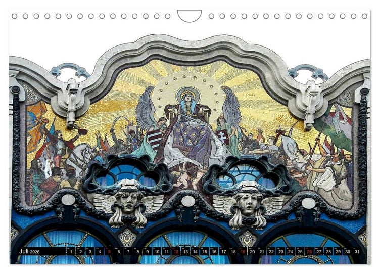 Produktbild: Budapester Jugendstil (Wandkalender 2026 DIN A4 quer), CALVENDO Monatskalender