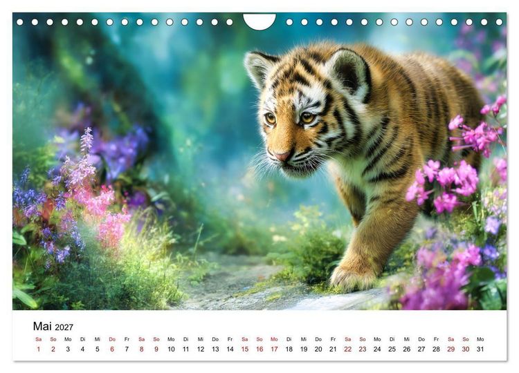 Produktbild: Wild.Edel.Stark. - Im Bann der Tiger (Wandkalender 2027 DIN A4 quer), CALVENDO Monatskalender