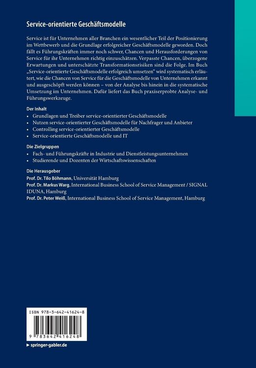 Produktbild: Service-orientierte Gesch&auml;ftsmodelle