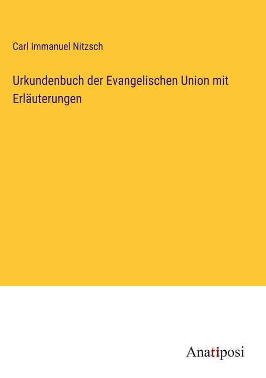 Produktbild: Urkundenbuch der Evangelischen Union mit Erl&auml;uterungen