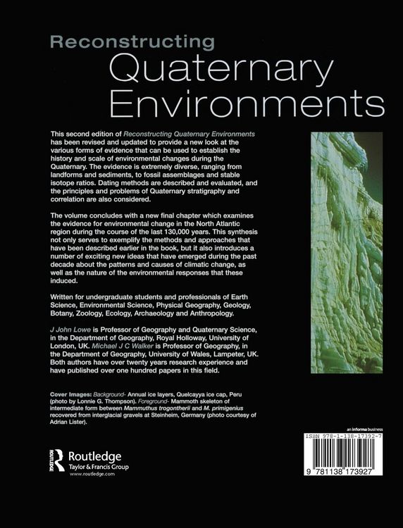 Produktbild: Reconstructing Quaternary Environments