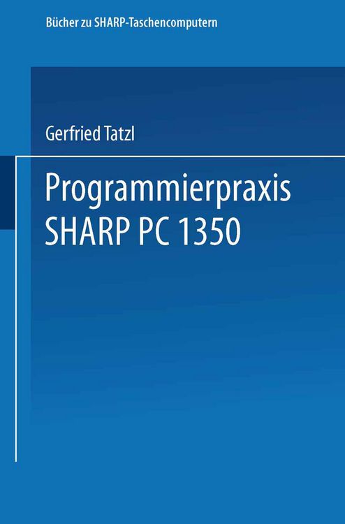 Produktbild: Programmierpraxis SHARP PC-1350