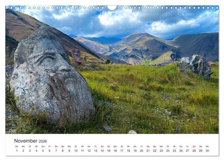 Produktbild: Georgien - Einmalige Landschaften (Wandkalender 2026 DIN A3 quer), CALVENDO Monatskalender