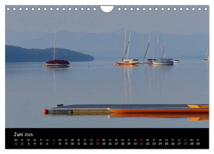 Produktbild: Starnberger See - Silent Moments (Wandkalender 2026 DIN A4 quer), CALVENDO Monatskalender