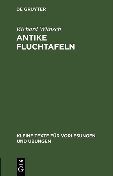 Produktbild: Antike Fluchtafeln