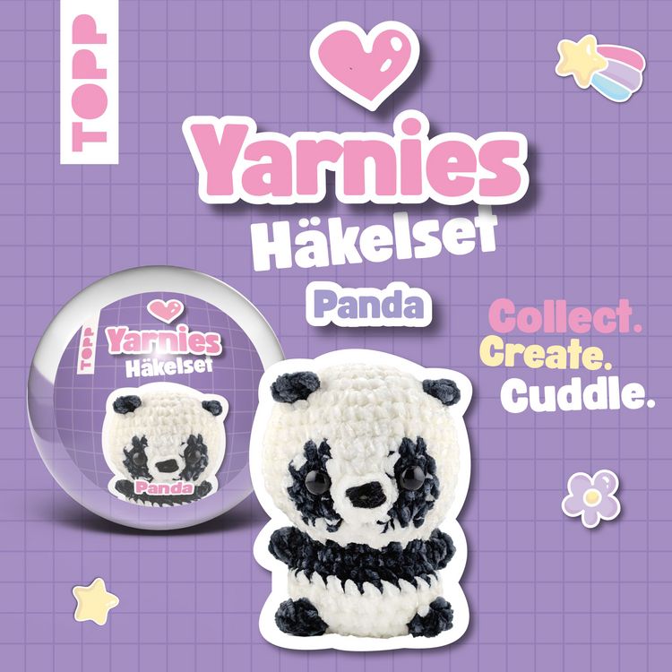 Produktbild: Yarnies - Collect. Create. Cuddle. H&auml;kelset Panda