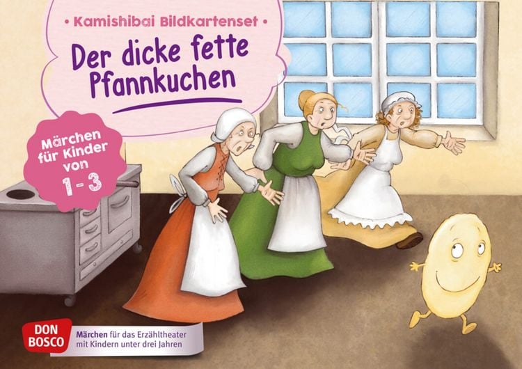 Produktbild: Der dicke fette Pfannkuchen. Kamishibai Bildkartenset.