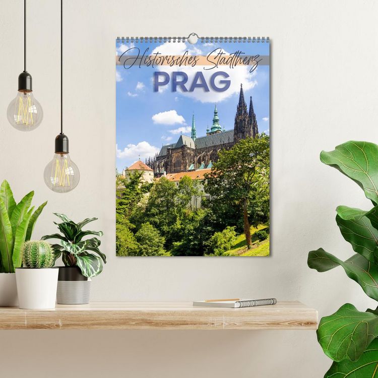 Produktbild: PRAG Historisches Stadtherz (Wandkalender 2026 DIN A3 hoch), CALVENDO Monatskalender