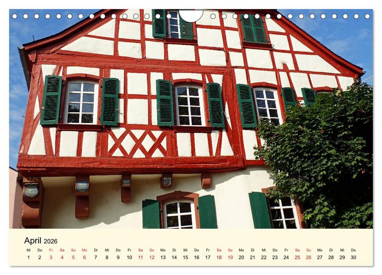 Produktbild: Sch&ouml;nes Alzey - Fachwerk, Wein und Rossmarktplatz (Wandkalender 2026 DIN A4 quer), CALVENDO Monatskalender